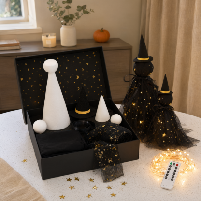 DIY Halloween Witch Doll Craft Kit, Table Top Halloween Decoration