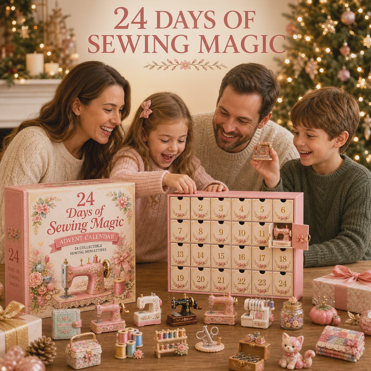 ✂️24 Days of Sewing Advent Calendar 🎁 Christmas Countdown Box for Sewing Enthusiasts