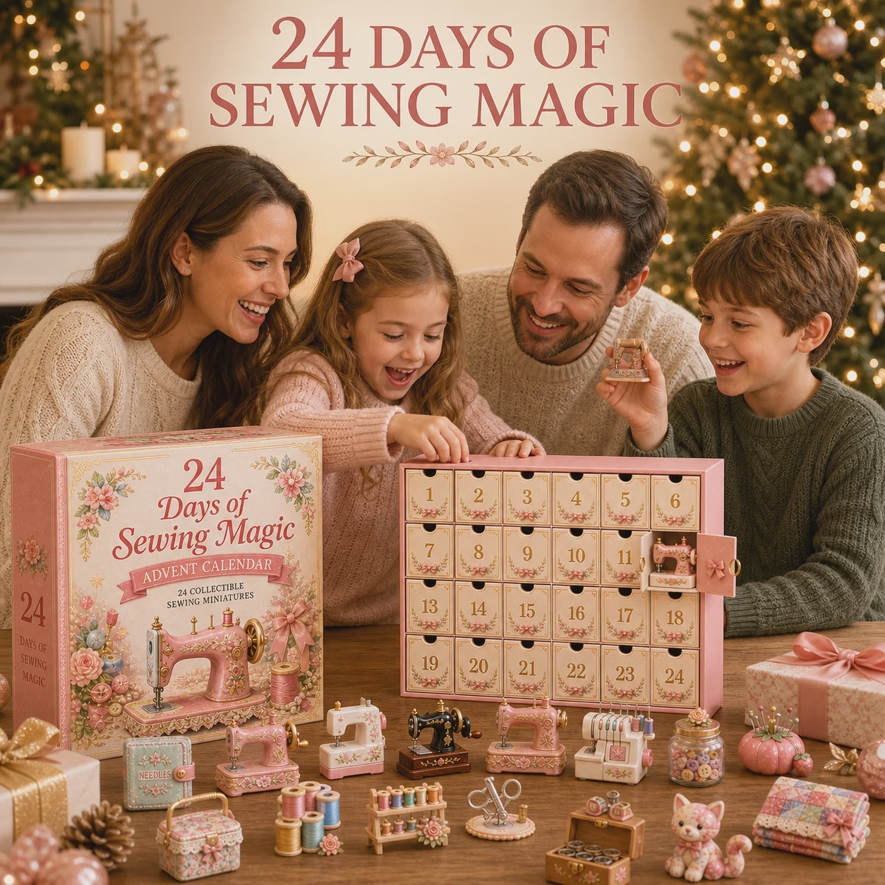 ✂️24 Days of Sewing Advent Calendar 🎁 Christmas Countdown Box for Sewing Enthusiasts