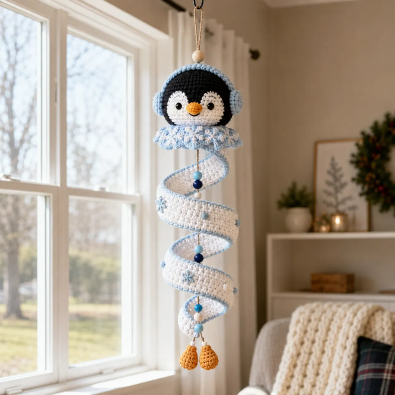 ⛄ Crochet Snowman Ornament DIY Kit | Beginner Set with Yarn, Hook, Beads & Step‑by‑Step Guide 🧶🎄
