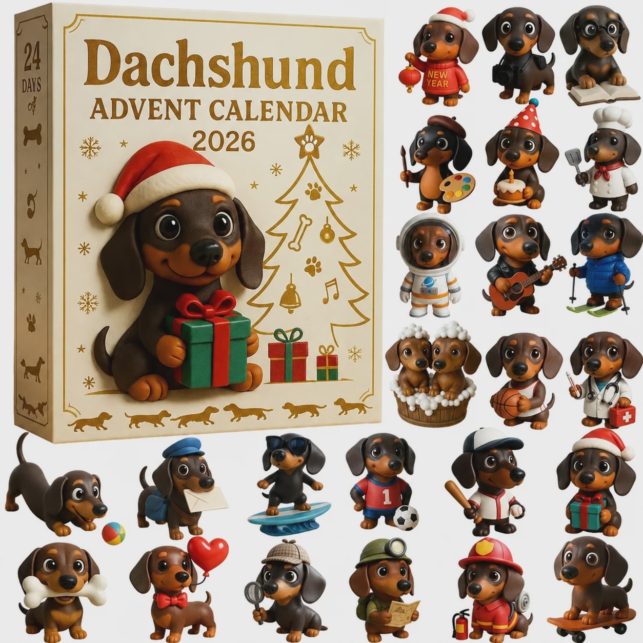 🎄🐾 Dachshund Advent Calendar 2026 🐶✨