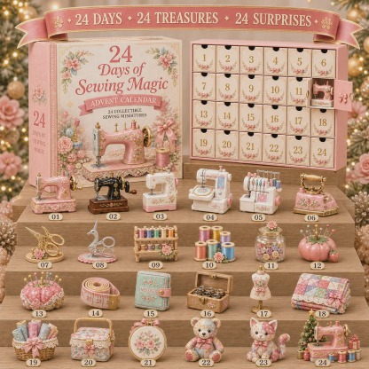 ✂️24 Days of Sewing Advent Calendar 🎁 Christmas Countdown Box for Sewing Enthusiasts