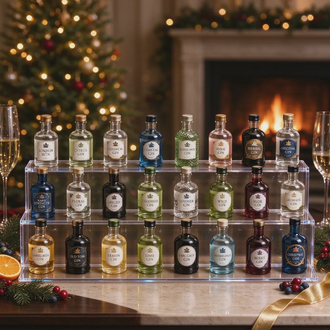 🍸 2026 Days of Gin Blind Box – 24-Day Festive Countdown, Gin Collectible Miniatures 🎄 Christmas