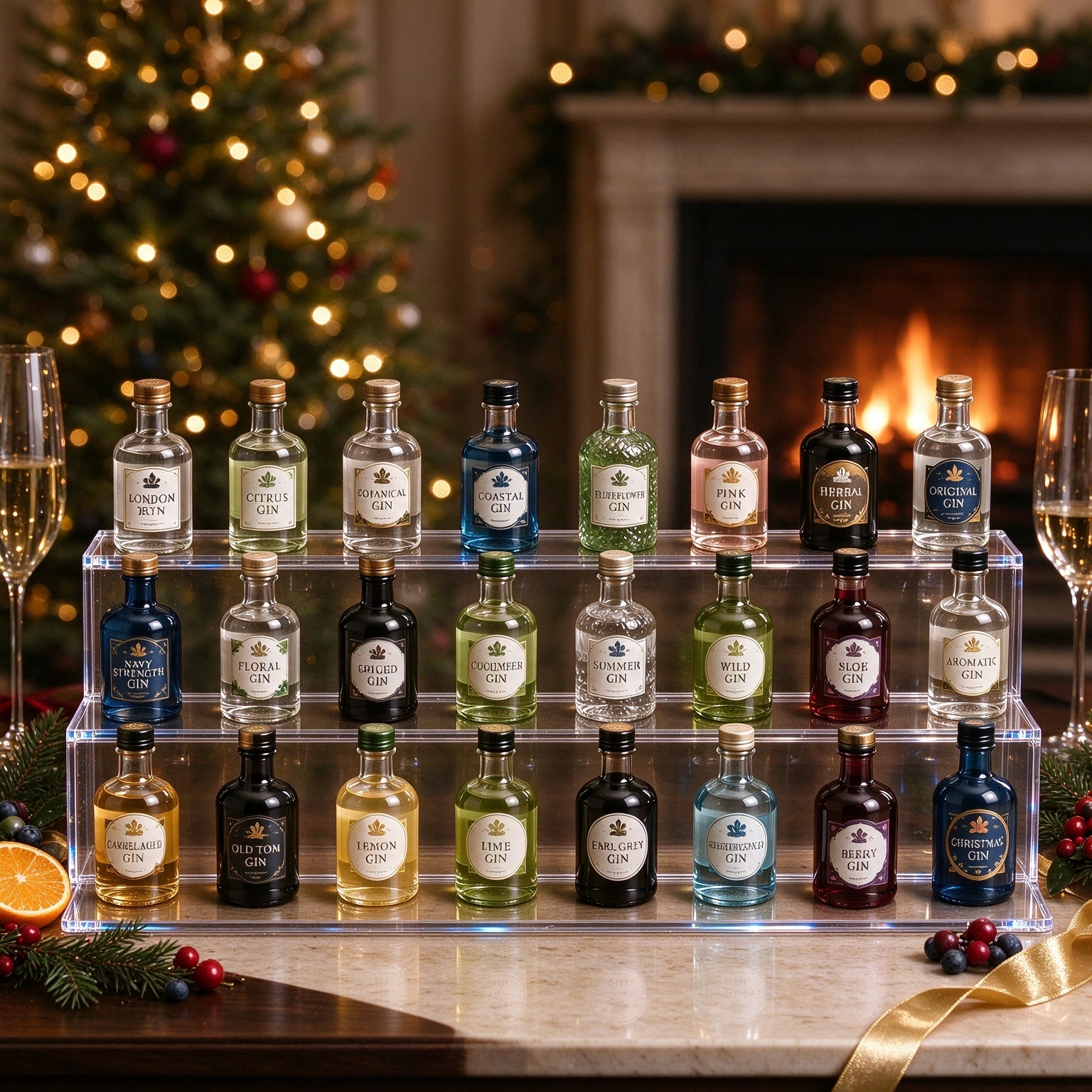 50% OFF | 🍸 2026 Days of Gin Blind Box – 24-Day Festive Countdown, Gin Collectible Miniatures 🎄 Christmas