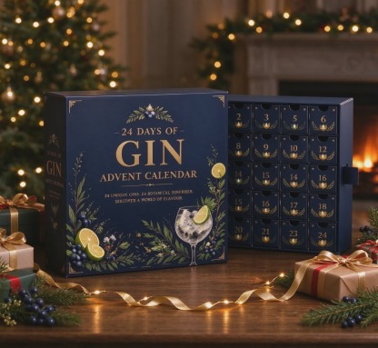 🍸 2026 Days of Gin Blind Box – 24-Day Festive Countdown, Gin Collectible Miniatures 🎄 Christmas