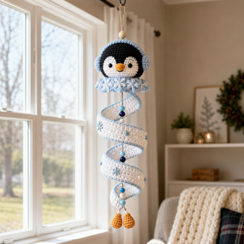 ⛄ Crochet Snowman Ornament DIY Kit | Beginner Set with Yarn, Hook, Beads & Step‑by‑Step Guide 🧶🎄