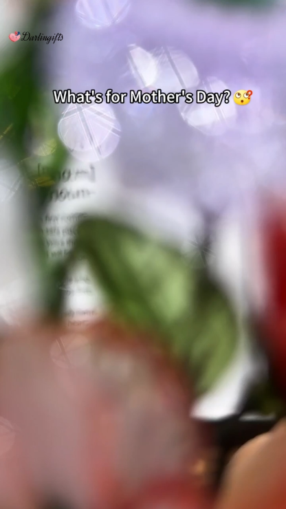 Custom Glass Birth Flower Frame Mother's Day Gift