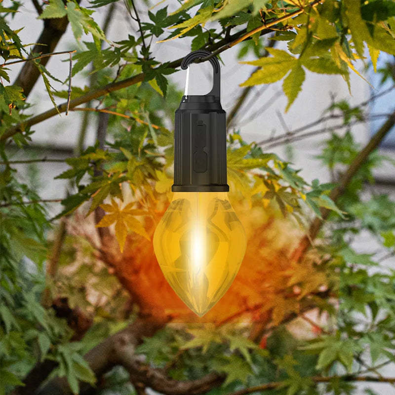 💡 New Outdoor Camping Hanging Type-C Charging Retro Bulb Light