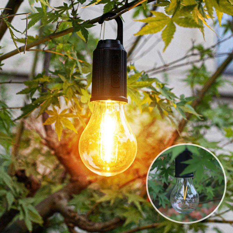 💡 New Outdoor Camping Hanging Type-C Charging Retro Bulb Light