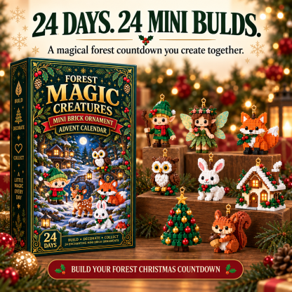 🎄 24‑Day Forest Magic Creatures Ornament Advent Calendar 