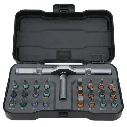 Ratchet Screwdriver Set 24-in-1 Bit Repair Tool Manual Hardware With Handle