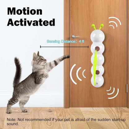 Darlingifts Interactive Electric Caterpillar Cat Toy