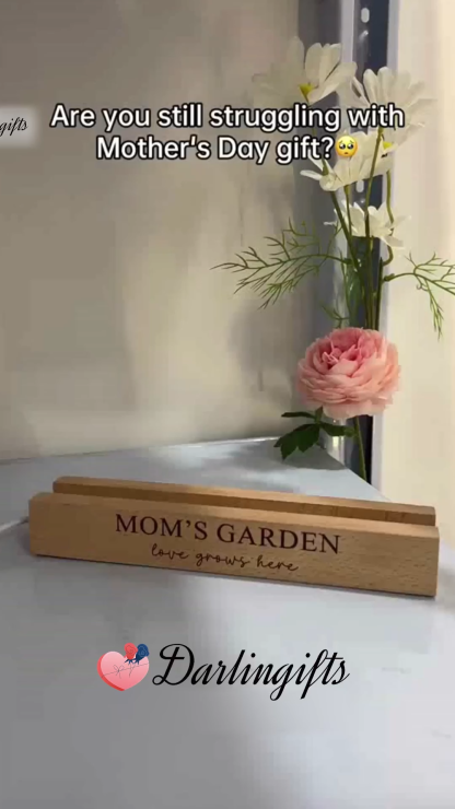 [Copy]Custom Birth Flower Vase with Glass Flower Mother's Day Gift Keepsake Gift For Mom/Grandma