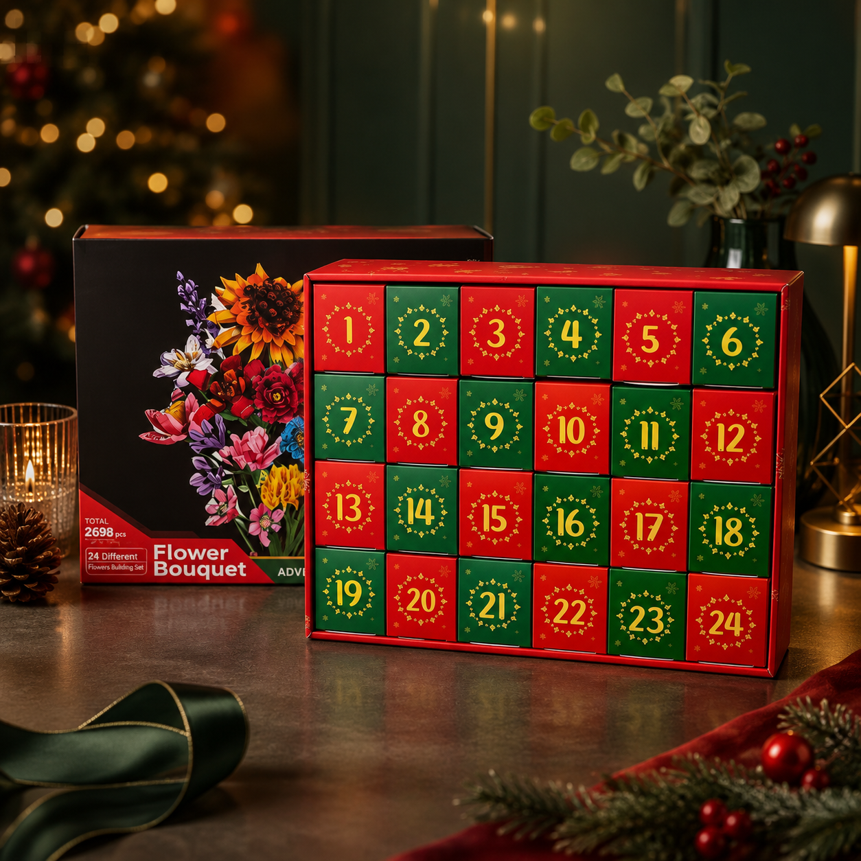 🔥 Last day  49% OFF｜24‑Day Christmas Countdown Gift 🎄 🌺