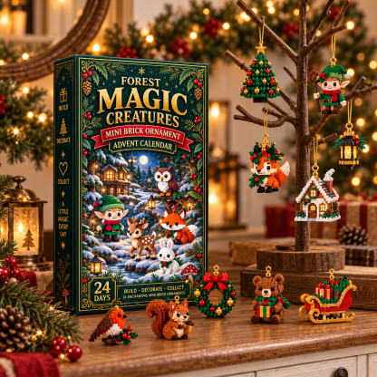 🎄 24‑Day Forest Magic Creatures Ornament Advent Calendar 