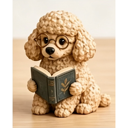 Reading Dog Book Decor