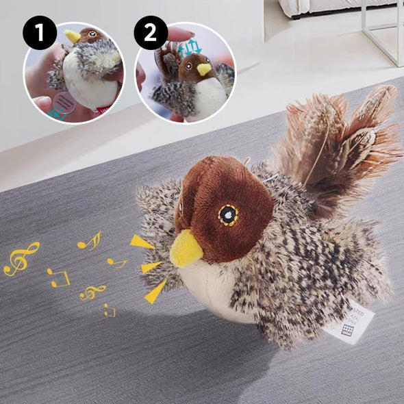 Upgraded Simulated Chirping Bird，Cat toy Bird