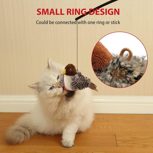 Upgraded Simulated Chirping Bird，Cat toy Bird