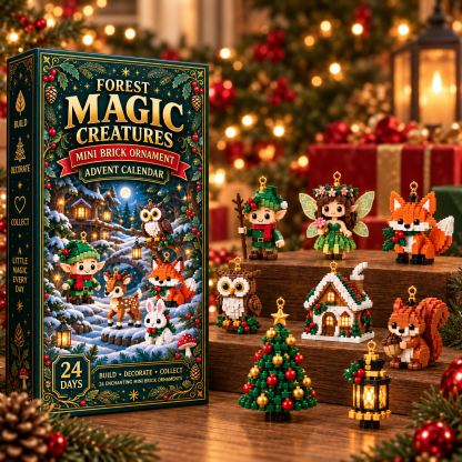 🎄 24‑Day Forest Magic Creatures Ornament Advent Calendar 