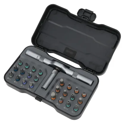 Ratchet Screwdriver Set 24-in-1 Bit Repair Tool Manual Hardware With Handle