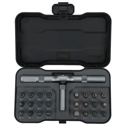 Ratchet Screwdriver Set 24-in-1 Bit Repair Tool Manual Hardware With Handle