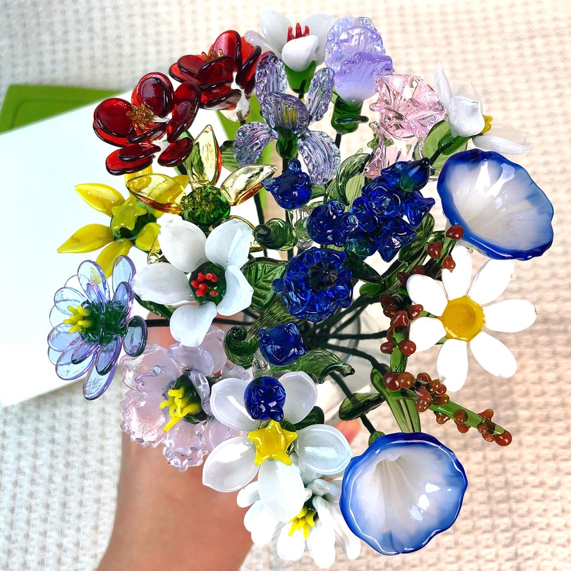 Custom Glass Birth Flower Frame Mother's Day Gift