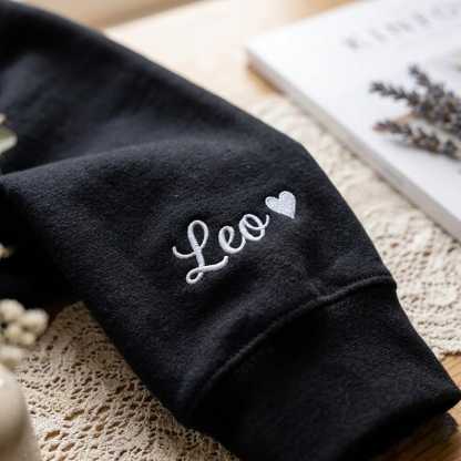 Custom Family Embroidered Sweatshirt – Personalized Mother’s Day Gift for Mom & Dad