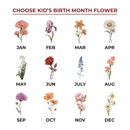 Personalized Acrylic Birthday Flower Night Light – Warm Mother’s Day Gift for Mom