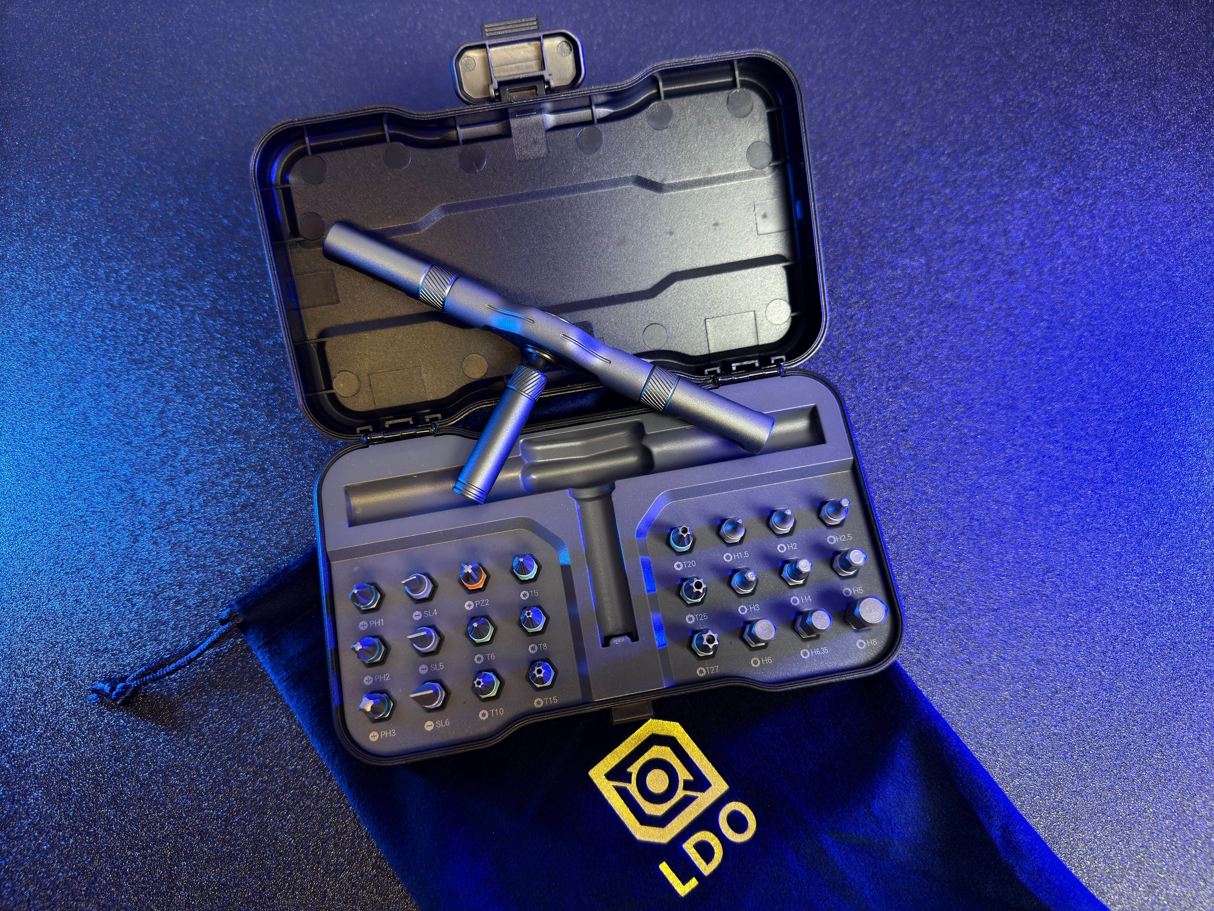 Ratchet Screwdriver Set 24-in-1 Bit Repair Tool Manual Hardware With Handle