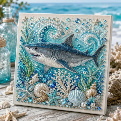 🔥 Last Day 50% OFF - 🌊✨ Ocean Theme Pearl Art DIY Kit – Relaxing DIY Craft to Create Stunning Coastal Artwork