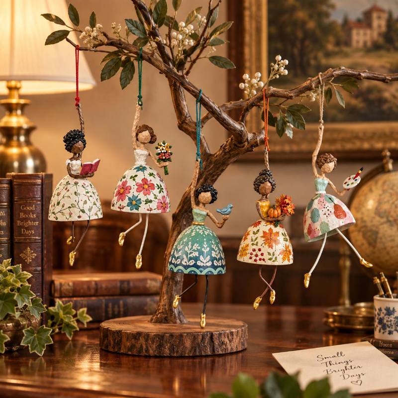 ✨ Whimsical Hanging Ballerina Ornament, 5 Styles Retro Lady Decor