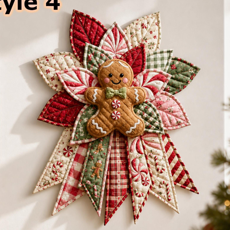 DIY Holiday Door Hanger Sewing Kit – Pre-Cut Fabric & Sewing Craft Project	