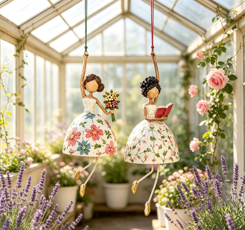 ✨ Whimsical Hanging Ballerina Ornament, 5 Styles Retro Lady Decor