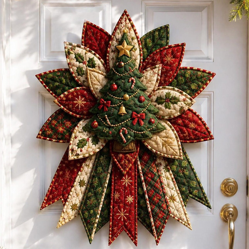 DIY Holiday Door Hanger Sewing Kit – Pre-Cut Fabric & Sewing Craft Project	
