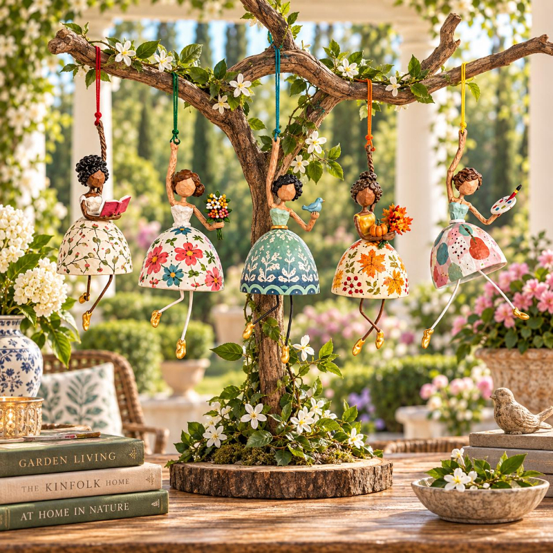 ✨ Whimsical Hanging Ballerina Ornament, 5 Styles Retro Lady Decor