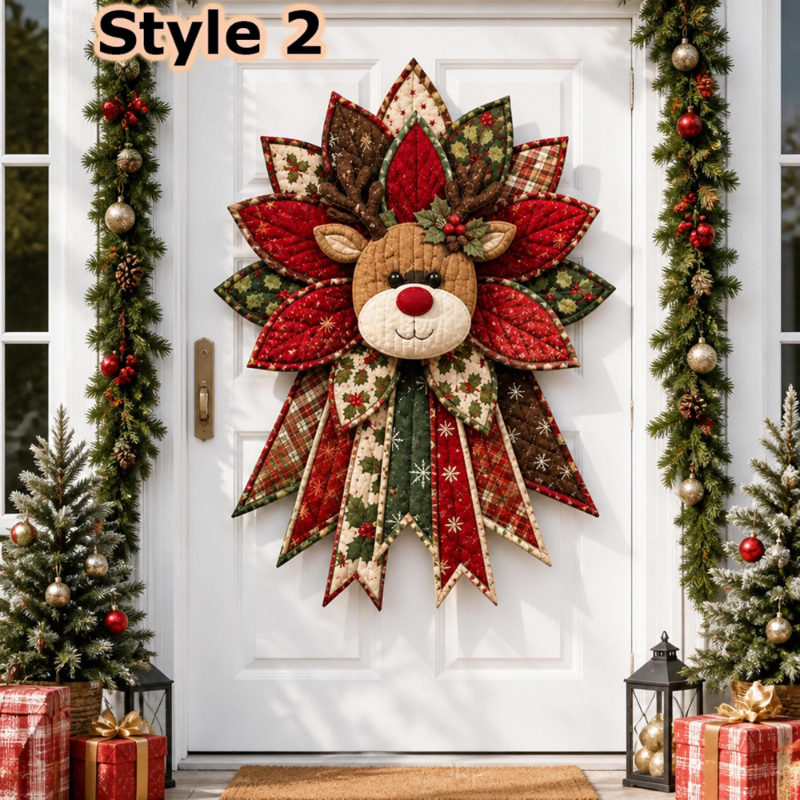 DIY Holiday Door Hanger Sewing Kit – Pre-Cut Fabric & Sewing Craft Project	