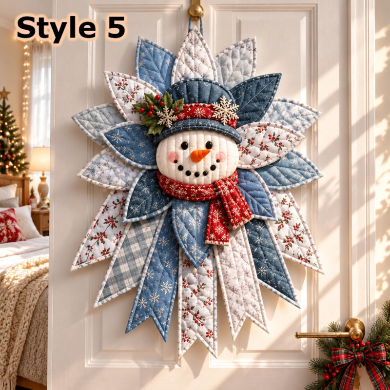 DIY Holiday Door Hanger Sewing Kit – Pre-Cut Fabric & Sewing Craft Project	