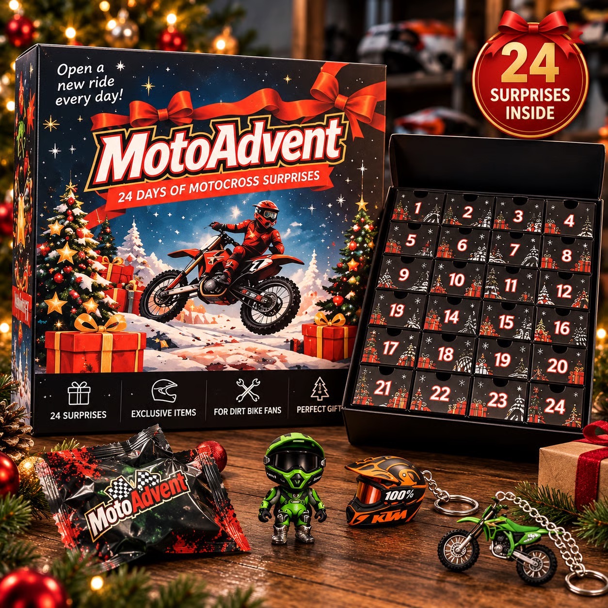 MotoAdvent 24 Days Motocross Dirt Bike Advent Calendar 🏍️