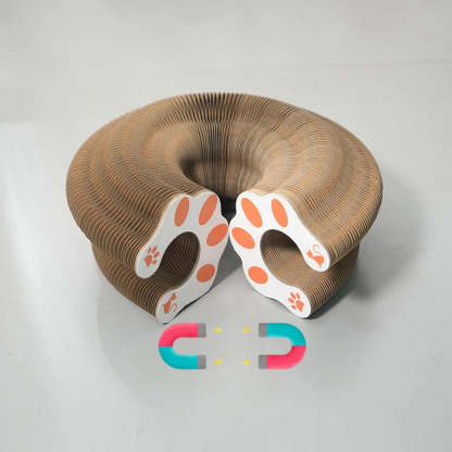 Magic Cat Scratch Organ Board Cat Toy with Ball Cat Grinding Claw Cat Climbing Frame Kitten Round Corrugated Cat Scratching Toy