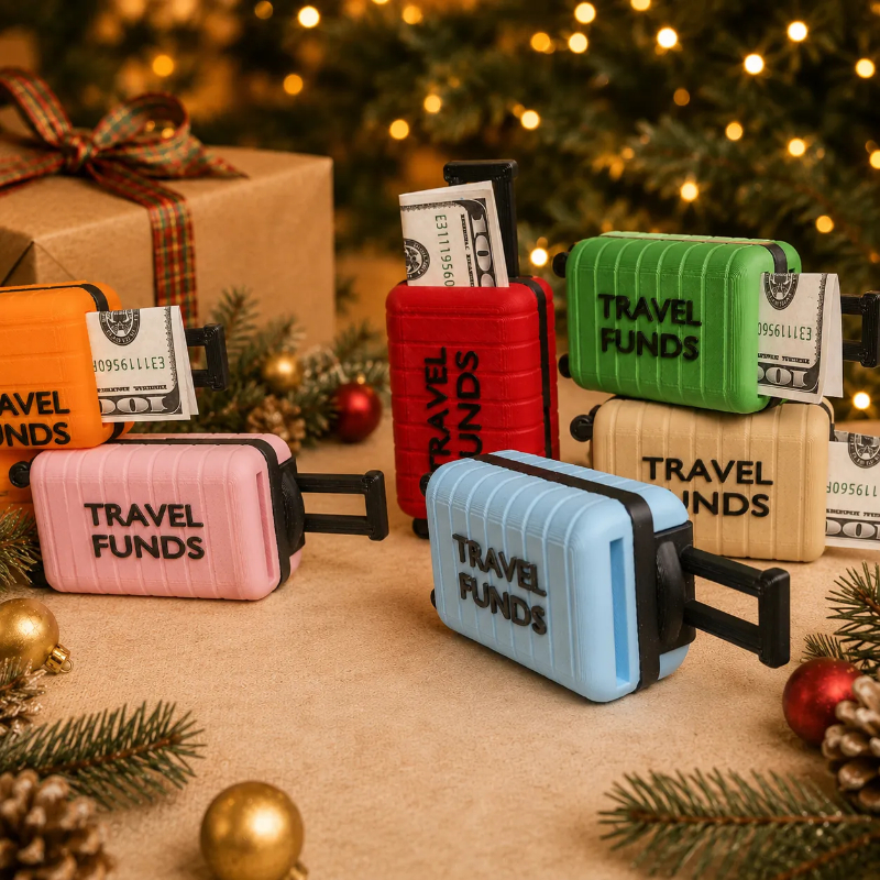Travel Funds Mini Suitcase Money Holder 🧳✈️