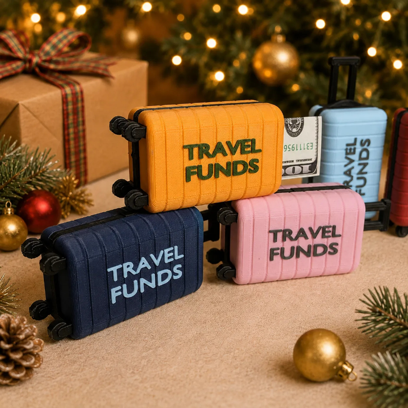 Travel Funds Mini Suitcase Money Holder 🧳✈️