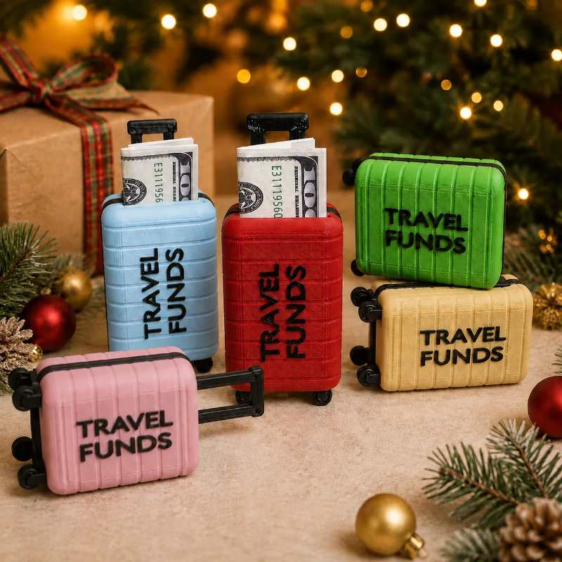 Travel Funds Mini Suitcase Money Holder 🧳✈️
