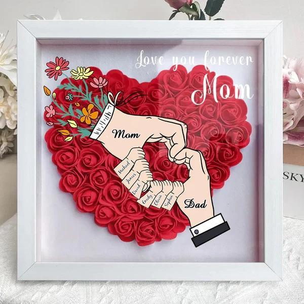 🌸Personalized Mom we love you Flower Shadow Box Mother's Day Gift