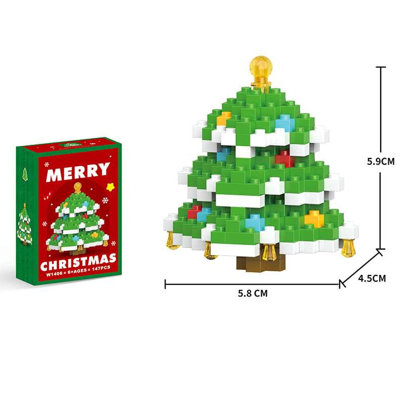 Mini Christmas Building Blocks Set