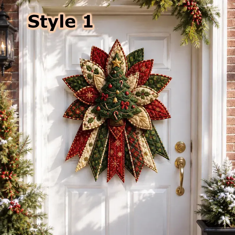 DIY Holiday Door Hanger Sewing Kit – Pre-Cut Fabric & Sewing Craft Project