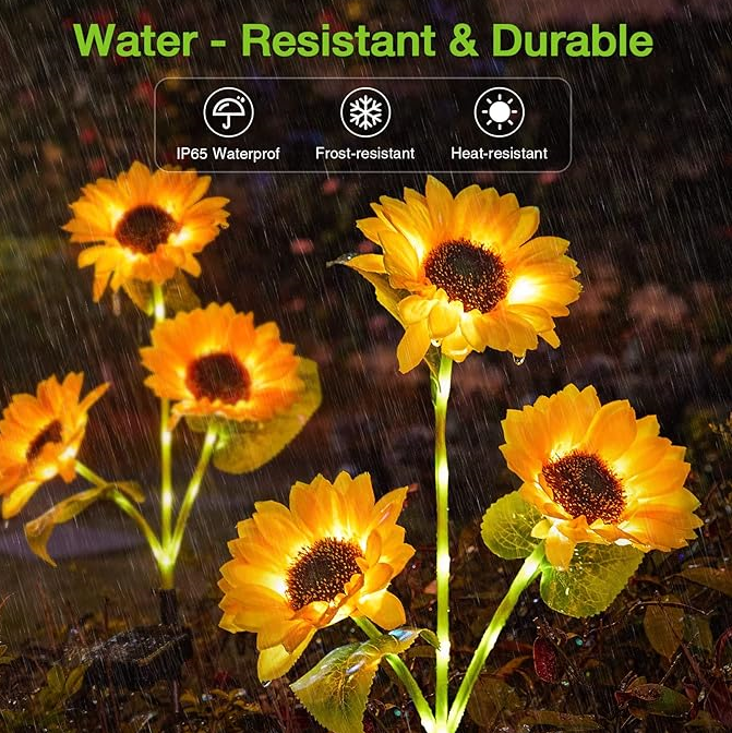 Solar LED Sunflower Garden Lights