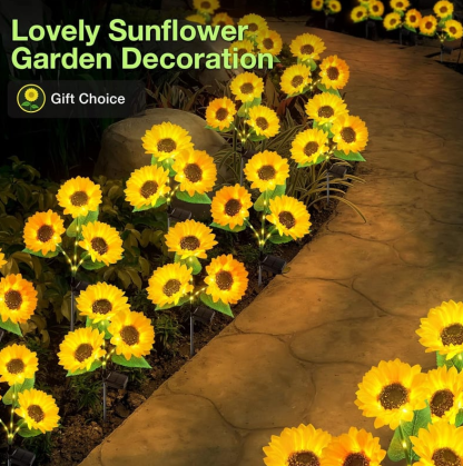 Solar LED Sunflower Garden Lights