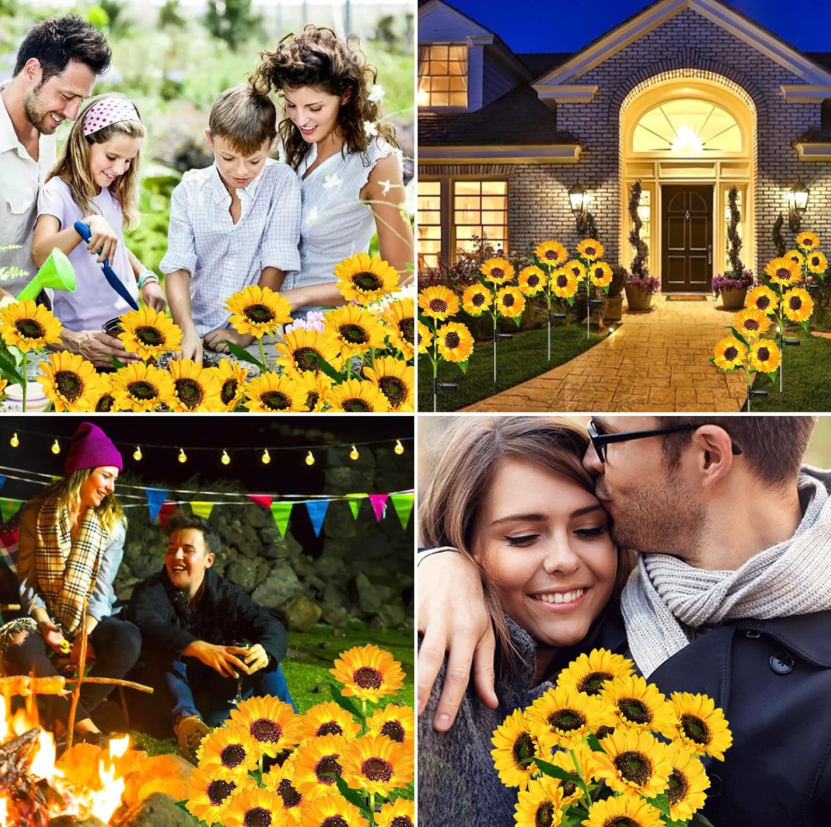 Solar LED Sunflower Garden Lights
