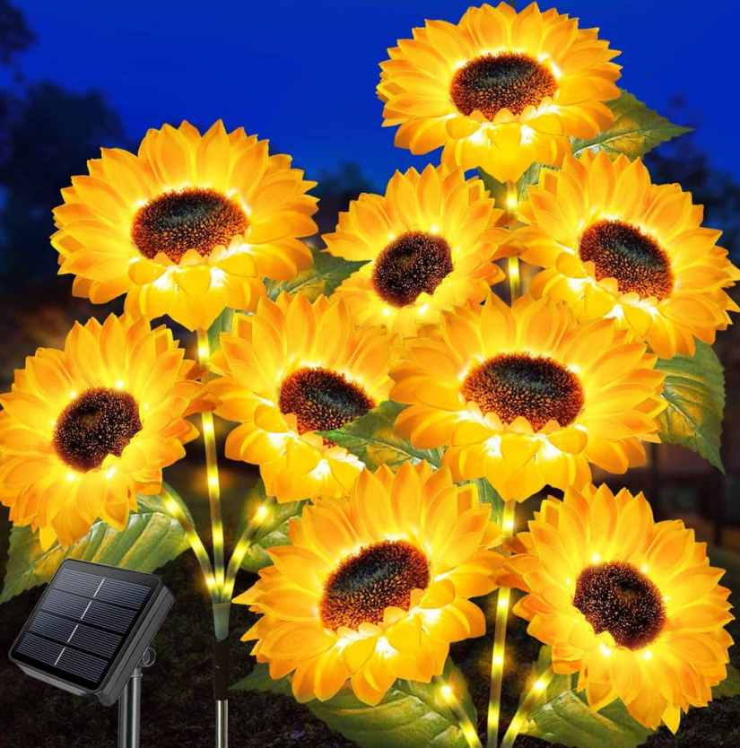 Solar LED Sunflower Garden Lights