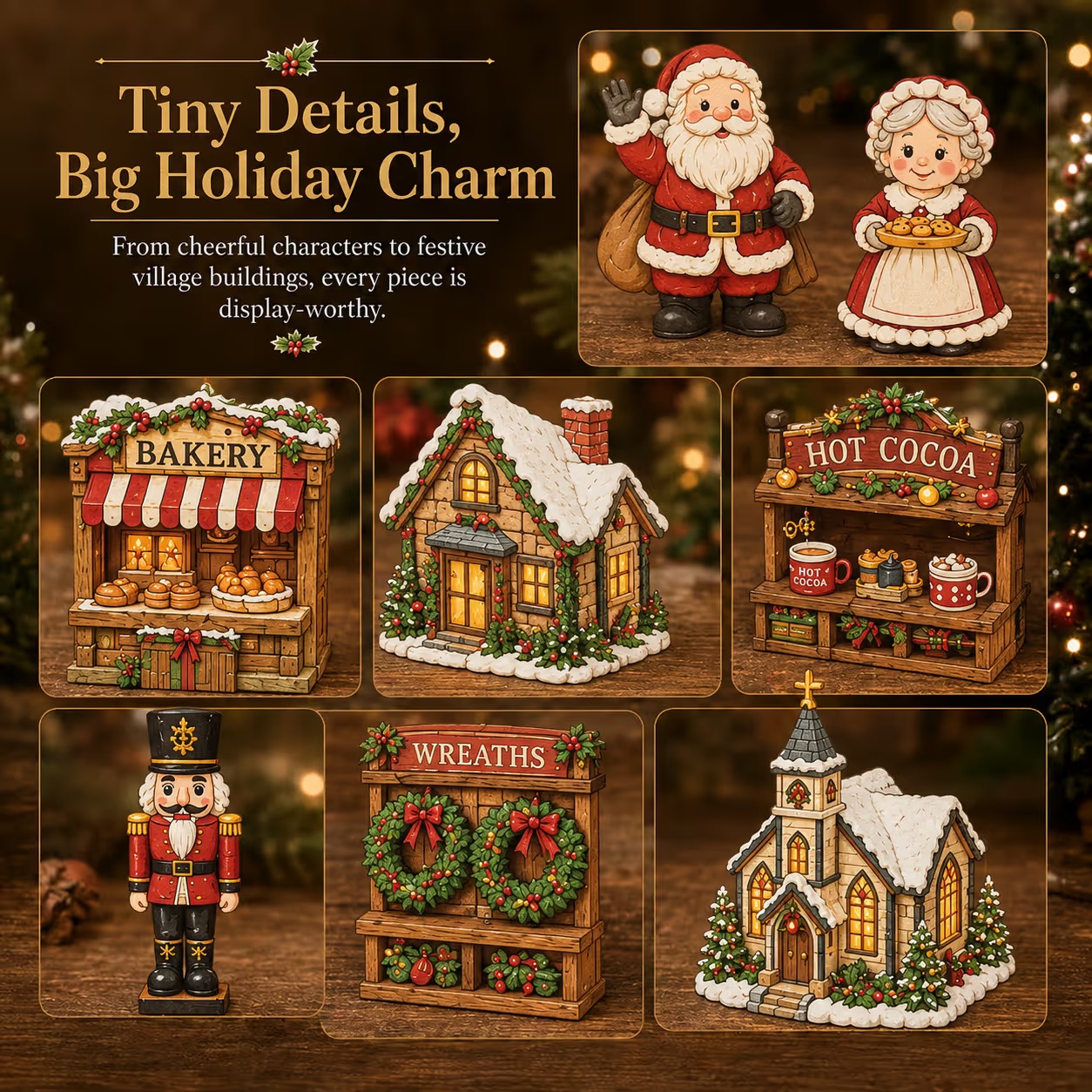 🎄24 Days Of Christmas Village Friends Advent Calendar✨